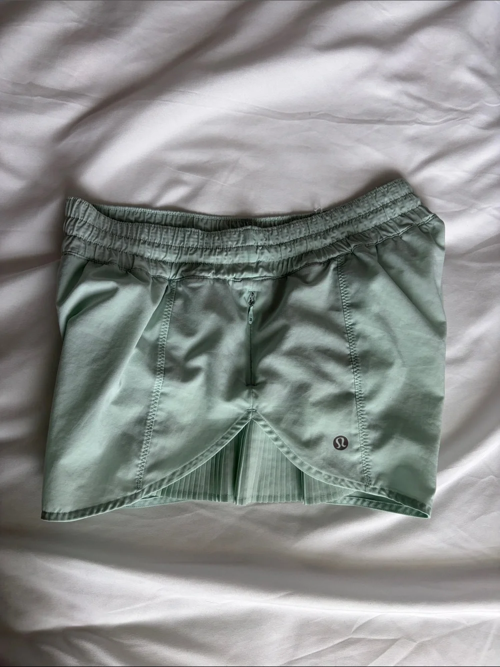 Lululemon Hottie Hot Pleated Mint Green Athletic Shorts - Picture 6 of 12